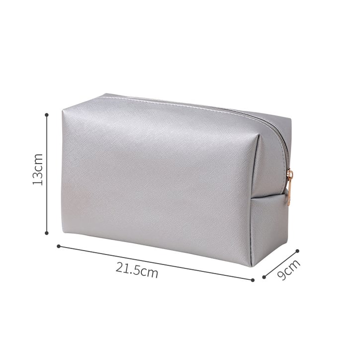 1 Piece Simple Series Simple Solid Color PU Women's Makeup Bags 